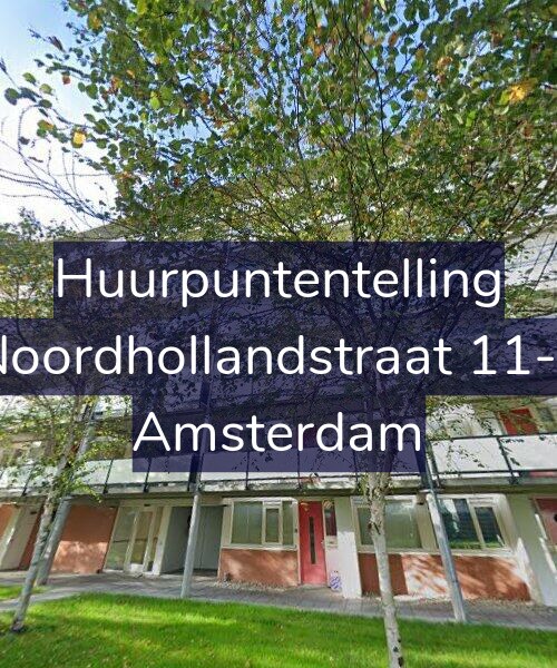 Foto gevel Huurpuntentelling voor Noordhollandstraat 11-F, Amsterdam
