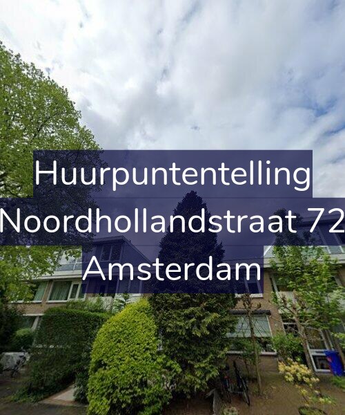 Foto gevel Huurpuntentelling voor Noordhollandstraat 72, Amsterdam