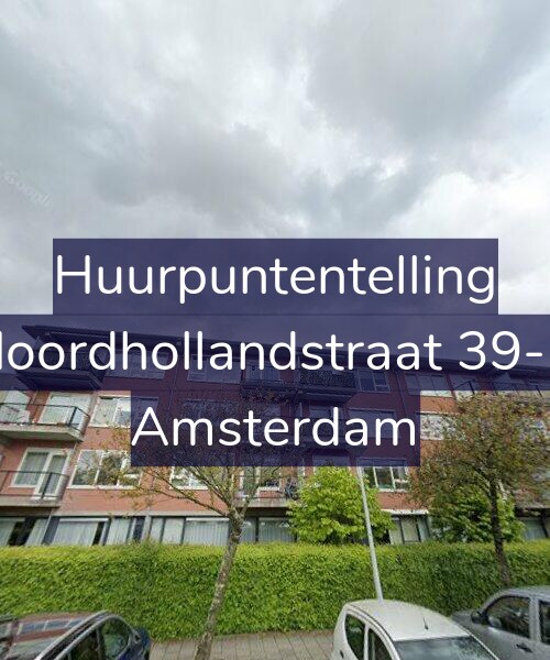 Foto gevel Huurpuntentelling voor Noordhollandstraat 39-G, Amsterdam