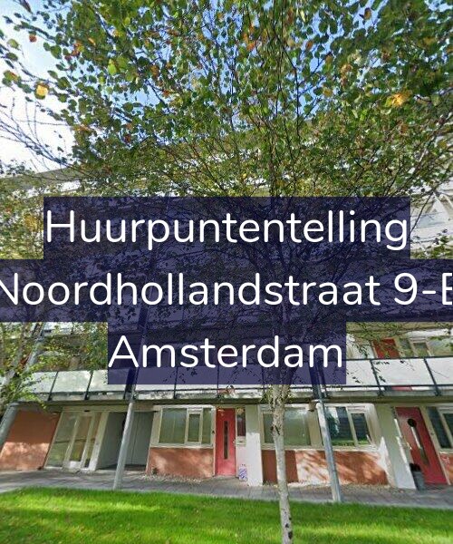 Foto gevel Huurpuntentelling voor Noordhollandstraat 9-E, Amsterdam