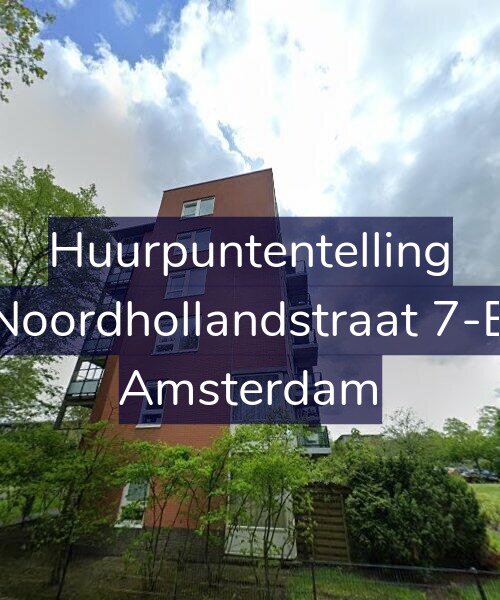 Foto gevel Huurpuntentelling voor Noordhollandstraat 7-B, Amsterdam