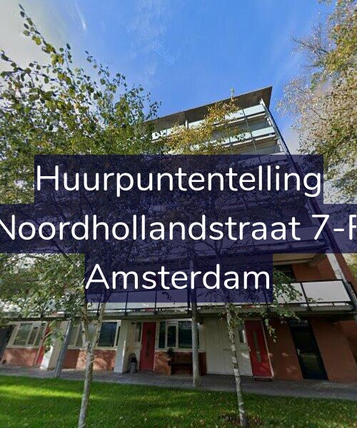 Foto gevel Huurpuntentelling voor Noordhollandstraat 7-F, Amsterdam