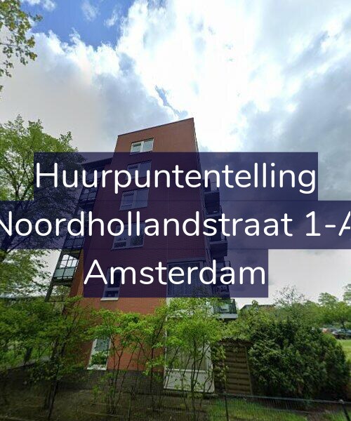 Foto gevel Huurpuntentelling voor Noordhollandstraat 1-A, Amsterdam