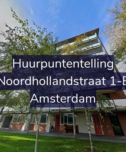 Foto gevel Huurpuntentelling voor Noordhollandstraat 1-E, Amsterdam
