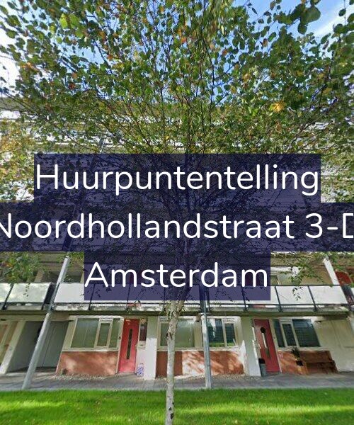 Foto gevel Huurpuntentelling voor Noordhollandstraat 3-D, Amsterdam