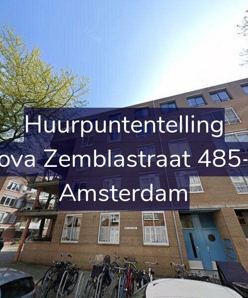 Foto gevel Huurpuntentelling voor Nova Zemblastraat 485-A, Amsterdam