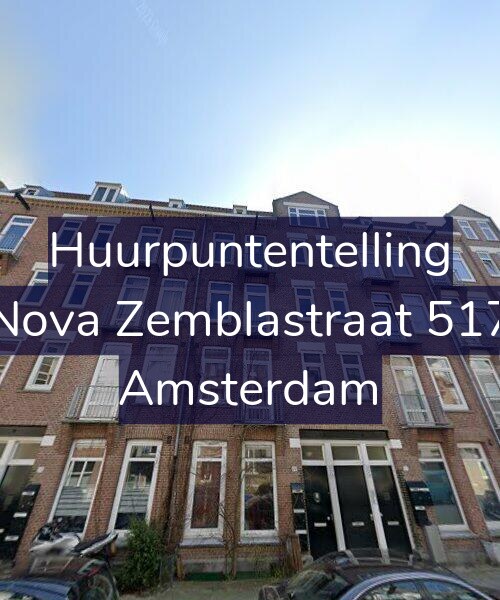 Foto gevel Huurpuntentelling voor Nova Zemblastraat 517, Amsterdam