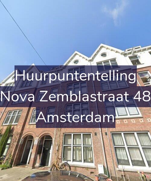 Foto gevel Huurpuntentelling voor Nova Zemblastraat 48, Amsterdam