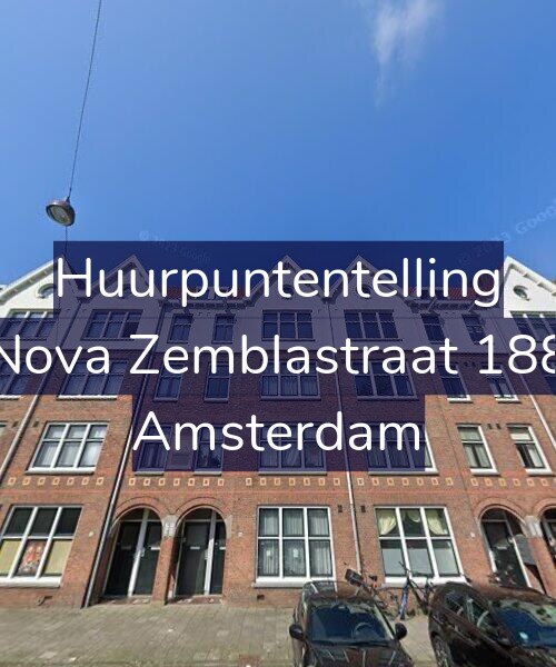 Foto gevel Huurpuntentelling voor Nova Zemblastraat 188, Amsterdam