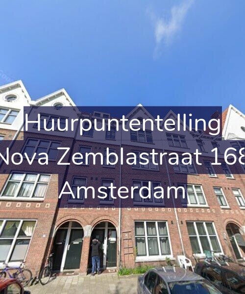 Foto gevel Huurpuntentelling voor Nova Zemblastraat 168, Amsterdam