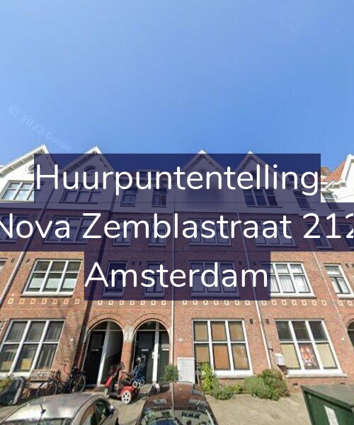 Foto gevel Huurpuntentelling voor Nova Zemblastraat 212, Amsterdam