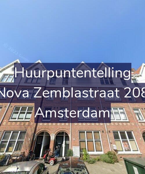 Foto gevel Huurpuntentelling voor Nova Zemblastraat 208, Amsterdam