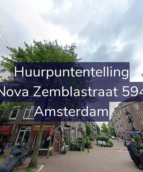 Foto gevel Huurpuntentelling voor Nova Zemblastraat 594, Amsterdam