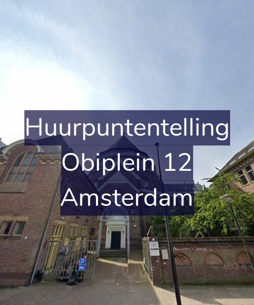 Foto gevel Huurpuntentelling voor Obiplein 12, Amsterdam