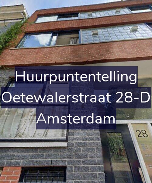 Foto gevel Huurpuntentelling voor Oetewalerstraat 28-D, Amsterdam