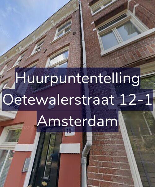 Foto gevel Huurpuntentelling voor Oetewalerstraat 12-1, Amsterdam
