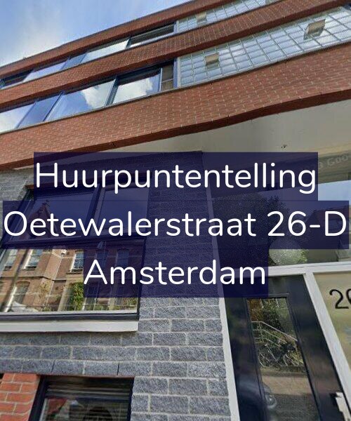 Foto gevel Huurpuntentelling voor Oetewalerstraat 26-D, Amsterdam