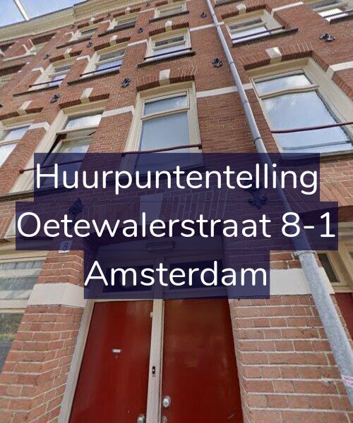 Foto gevel Huurpuntentelling voor Oetewalerstraat 8-1, Amsterdam