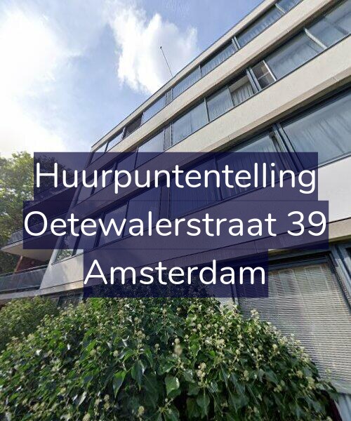 Foto gevel Huurpuntentelling voor Oetewalerstraat 39, Amsterdam