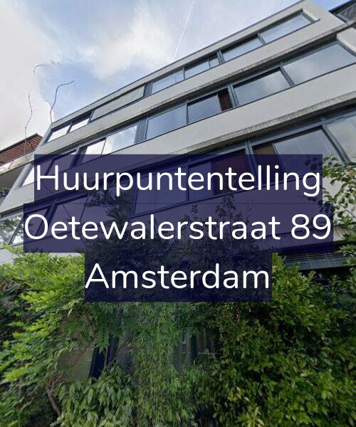 Foto gevel Huurpuntentelling voor Oetewalerstraat 89, Amsterdam
