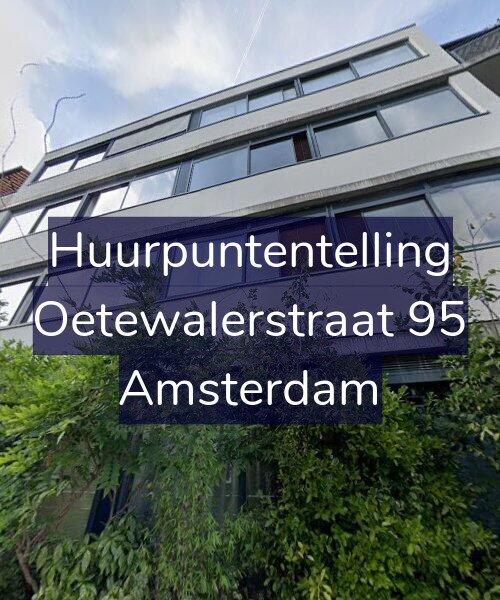 Foto gevel Huurpuntentelling voor Oetewalerstraat 95, Amsterdam