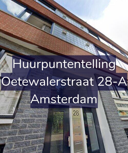 Foto gevel Huurpuntentelling voor Oetewalerstraat 28-A, Amsterdam