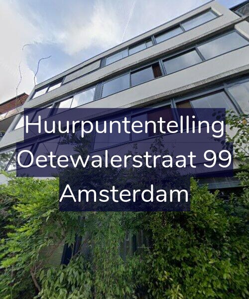 Foto gevel Huurpuntentelling voor Oetewalerstraat 99, Amsterdam