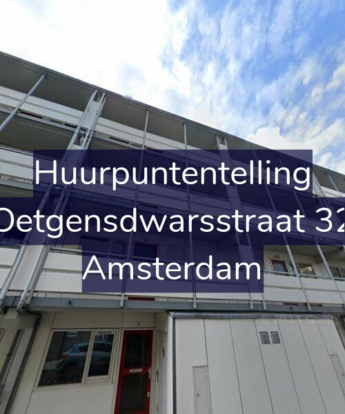 Foto gevel Huurpuntentelling voor Oetgensdwarsstraat 32, Amsterdam