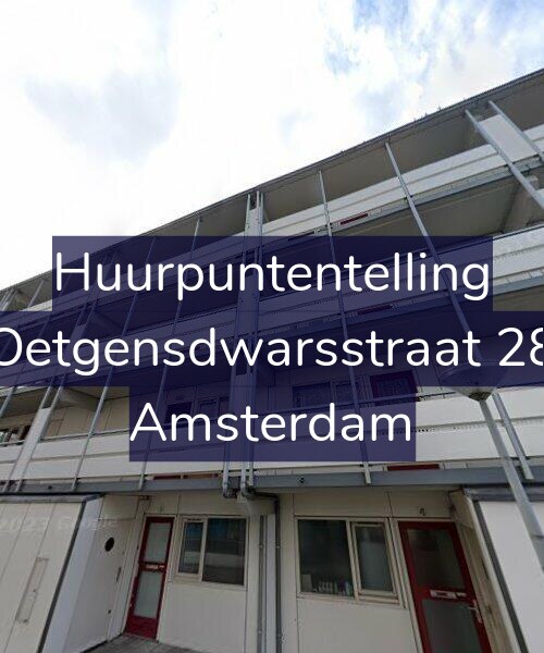 Foto gevel Huurpuntentelling voor Oetgensdwarsstraat 28, Amsterdam