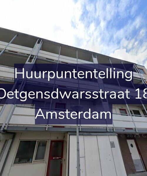 Foto gevel Huurpuntentelling voor Oetgensdwarsstraat 18, Amsterdam