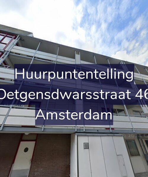Foto gevel Huurpuntentelling voor Oetgensdwarsstraat 46, Amsterdam