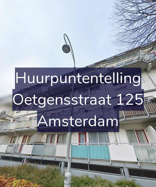 Foto gevel Huurpuntentelling voor Oetgensstraat 125, Amsterdam