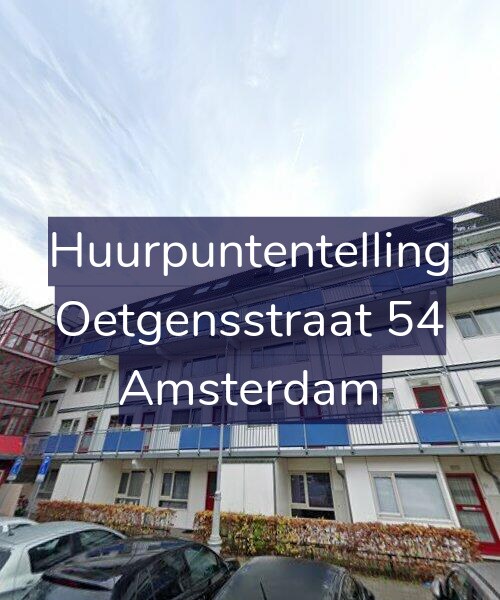 Foto gevel Huurpuntentelling voor Oetgensstraat 54, Amsterdam