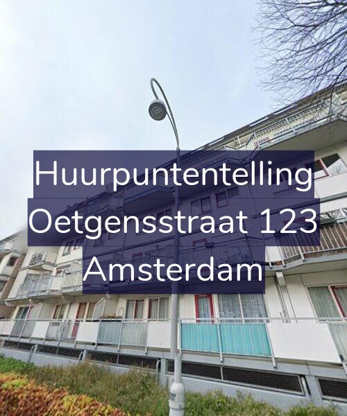 Foto gevel Huurpuntentelling voor Oetgensstraat 123, Amsterdam