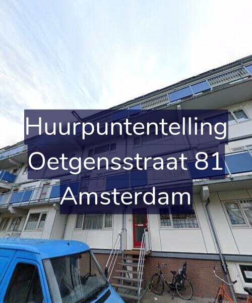 Foto gevel Huurpuntentelling voor Oetgensstraat 81, Amsterdam