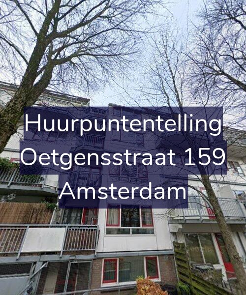 Foto gevel Huurpuntentelling voor Oetgensstraat 159, Amsterdam