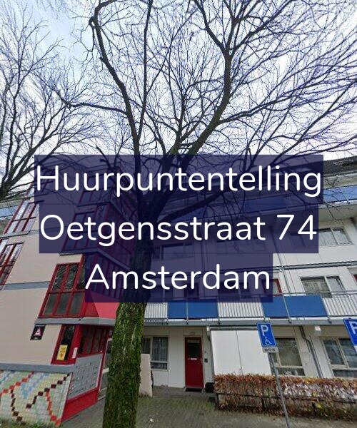 Foto gevel Huurpuntentelling voor Oetgensstraat 74, Amsterdam