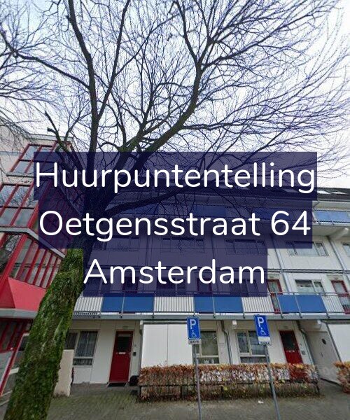 Foto gevel Huurpuntentelling voor Oetgensstraat 64, Amsterdam