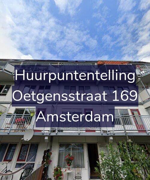Foto gevel Huurpuntentelling voor Oetgensstraat 169, Amsterdam