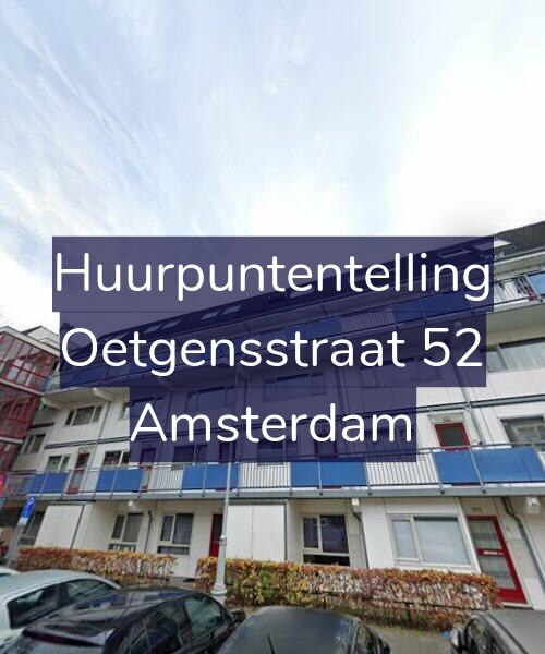 Foto gevel Huurpuntentelling voor Oetgensstraat 52, Amsterdam