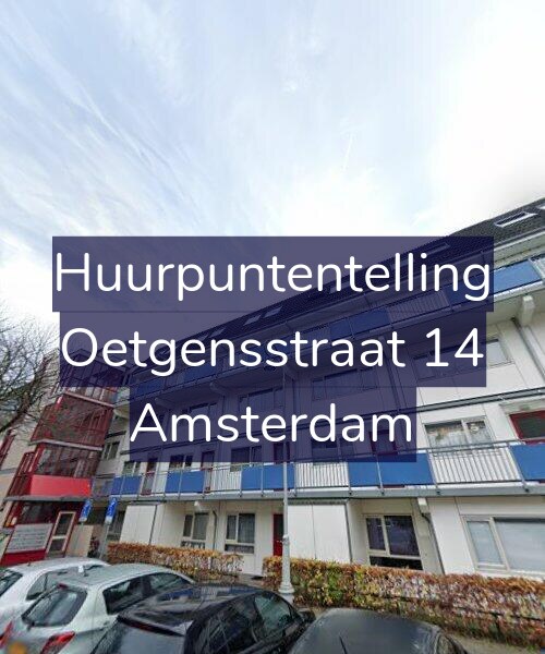 Foto gevel Huurpuntentelling voor Oetgensstraat 14, Amsterdam