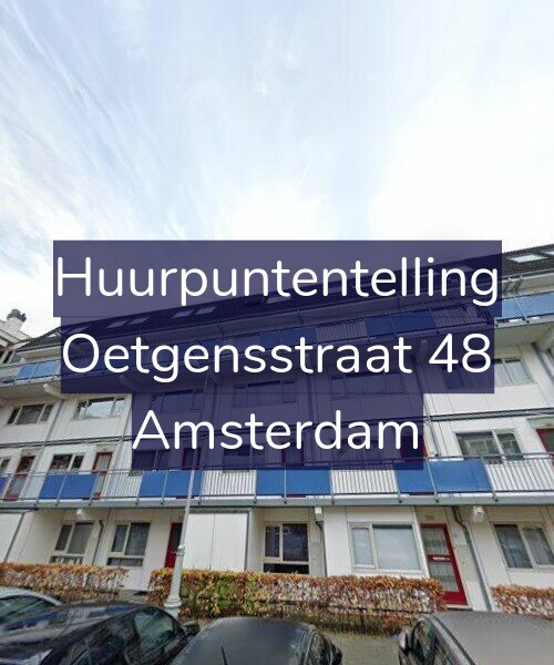 Foto gevel Huurpuntentelling voor Oetgensstraat 48, Amsterdam