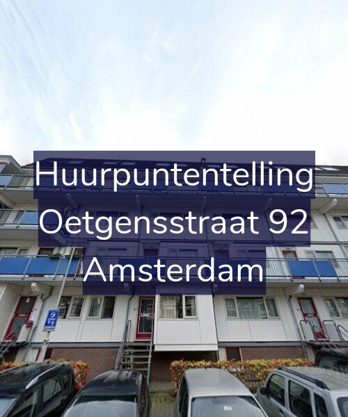 Foto gevel Huurpuntentelling voor Oetgensstraat 92, Amsterdam