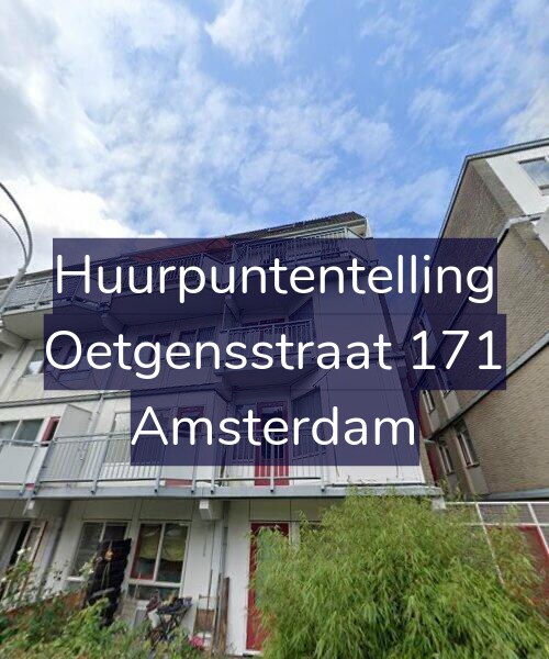 Foto gevel Huurpuntentelling voor Oetgensstraat 171, Amsterdam