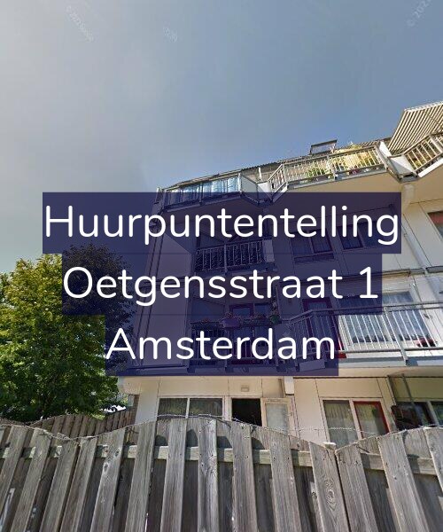 Foto gevel Huurpuntentelling voor Oetgensstraat 1, Amsterdam