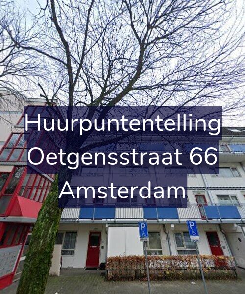 Foto gevel Huurpuntentelling voor Oetgensstraat 66, Amsterdam