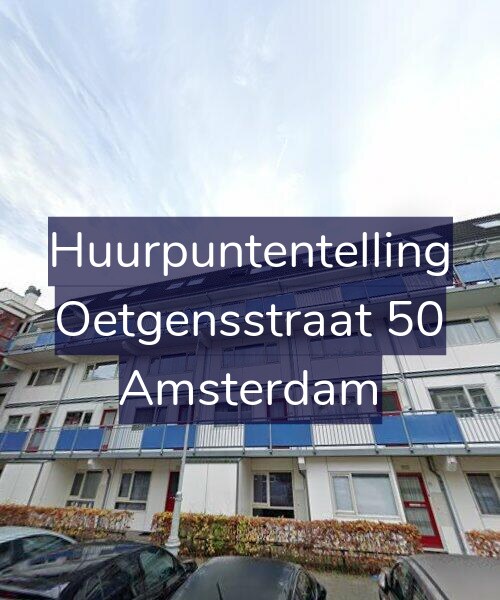 Foto gevel Huurpuntentelling voor Oetgensstraat 50, Amsterdam
