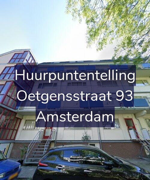 Foto gevel Huurpuntentelling voor Oetgensstraat 93, Amsterdam