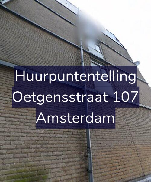 Foto gevel Huurpuntentelling voor Oetgensstraat 107, Amsterdam