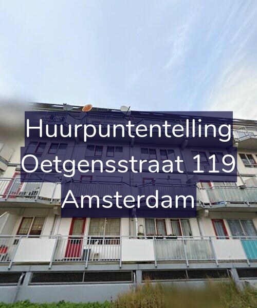 Foto gevel Huurpuntentelling voor Oetgensstraat 119, Amsterdam